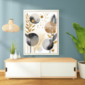 Abstracte kunst, modern minimalistisch poster