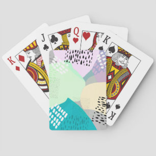 abstracte kunst modern origineel design artistiek pokerkaarten