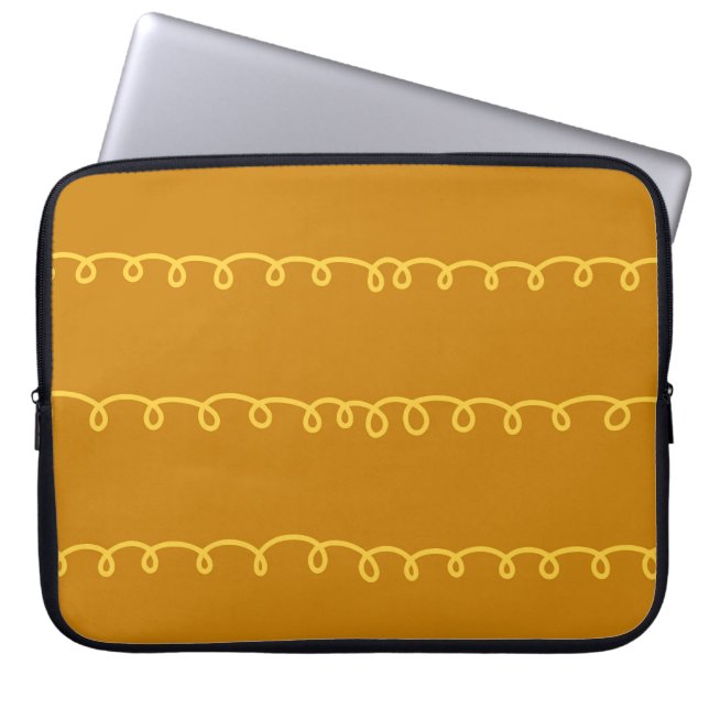 Abstracte Kunst: Modern Verpakkingsontwerp Laptop Sleeve (Voorkant)