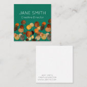 Abstracte kunst moderne creatieve industrie vierkante visitekaartje (Voorkant / Achterkant)