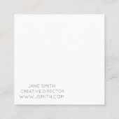 Abstracte kunst moderne creatieve industrie vierkante visitekaartje (Achterkant)