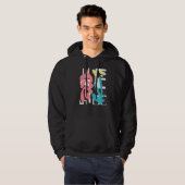 Abstracte kunst Moderne esthetische look kleurig o Hoodie (Voorkant volledig)