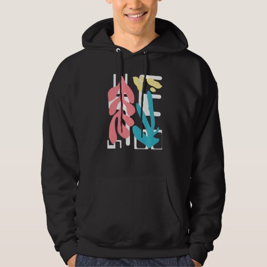 Abstracte kunst Moderne esthetische look kleurig o Hoodie (Voorkant)