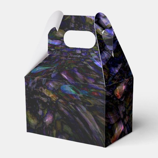 Abstracte kunst Moderne kleurenplash artistiek kle Bedankdoosjes (Voorkant Zijde)