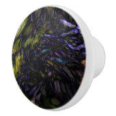 Abstracte kunst Moderne kleurenplash artistiek kle Keramische Knop (Rechts)