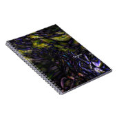 Abstracte kunst Moderne kleurenplash artistiek kle Notitieboek (Rechterzijde)