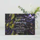 Abstracte Kunst Moderne Kleurspatten Verjaardagsfe Kaart (Staand voorkant)