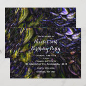 Abstracte Kunst Moderne Kleurspatten Verjaardagsfe Kaart (Voorkant / Achterkant)