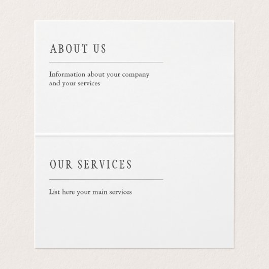 Abstracte kunst Moderne schilderkunst Koper Goud M Visitekaartje (Binnenkant ongevouwen)