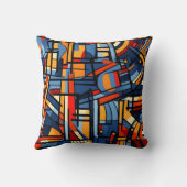 abstracte kunst modulaire schilderkunst kussen (Achterkant)