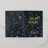 Abstracte kunst Moederdag hou van je moeder Folie  Folie Wenskaart (Buiten Laag)