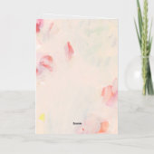 Abstracte kunst Moederdag houdt van je moeder Folie Wenskaart (Achterkant)