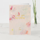 Abstracte kunst Moederdag houdt van je moeder Folie Wenskaart (Voorkant)