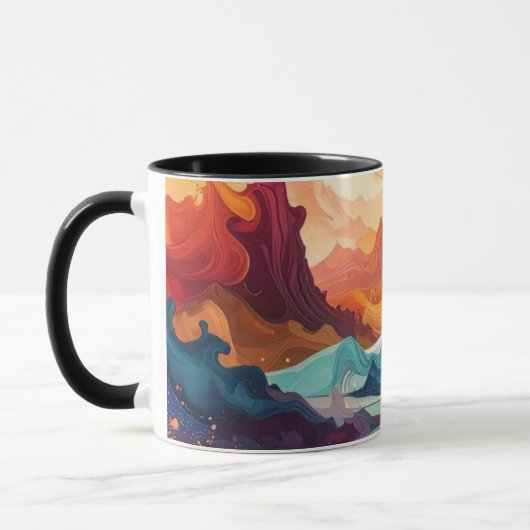 Abstracte kunst mok (Links)