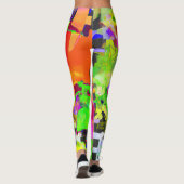Abstracte kunst mooie Leggings (Achterkant)