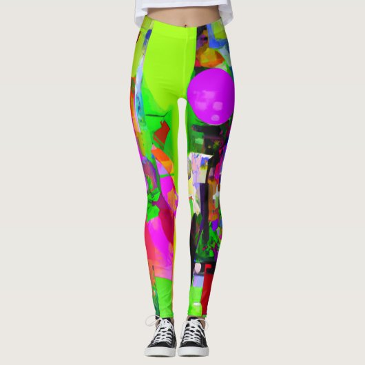 Abstracte kunst mooie Leggings (Voorkant)