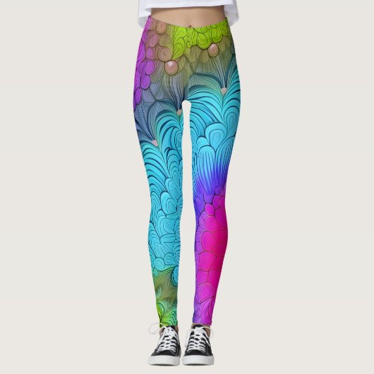Abstracte kunst mooie Leggings (Voorkant)