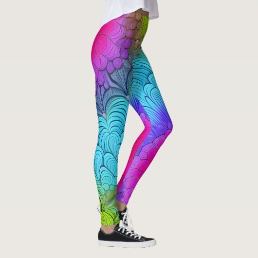 Abstracte kunst mooie Leggings (Rechts)