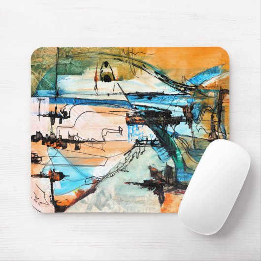 Abstracte kunst muismat (Met muis)