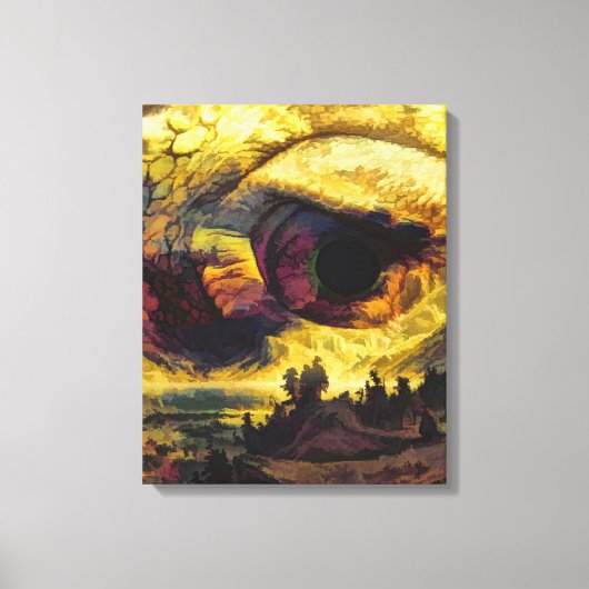 Abstracte kunst na indrukken canvas afdruk (Voorkant)