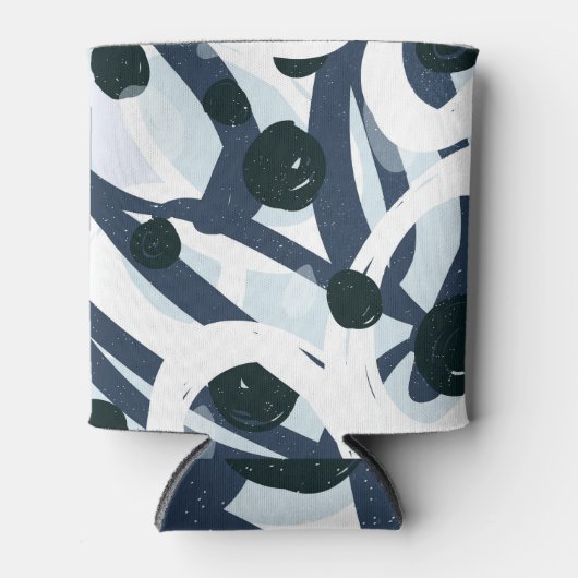 Abstracte kunst: naadloze schilderillustratie blikjeskoeler (Voorkant)