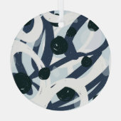 Abstracte kunst: naadloze schilderillustratie glas ornament (Achterkant)