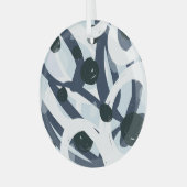 Abstracte kunst: naadloze schilderillustratie glas ornament (Voorkant links)