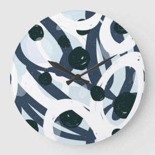 Abstracte kunst: naadloze schilderillustratie grote klok
