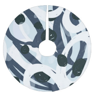 Abstracte kunst: naadloze schilderillustratie kerstboom rok