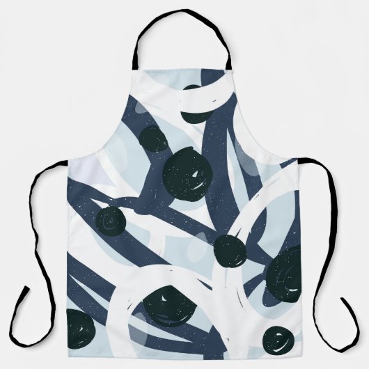 Abstracte kunst: naadloze schilderillustratie schort (Voorkant)