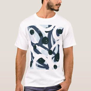 Abstracte kunst: naadloze schilderillustratie t-shirt