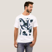 Abstracte kunst: naadloze schilderillustratie t-shirt (Voorkant volledig)
