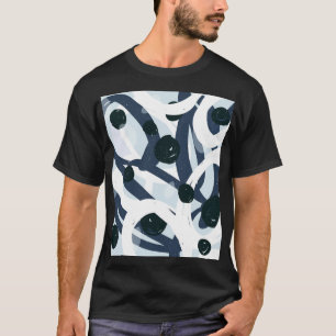 Abstracte kunst: naadloze schilderillustratie t-shirt