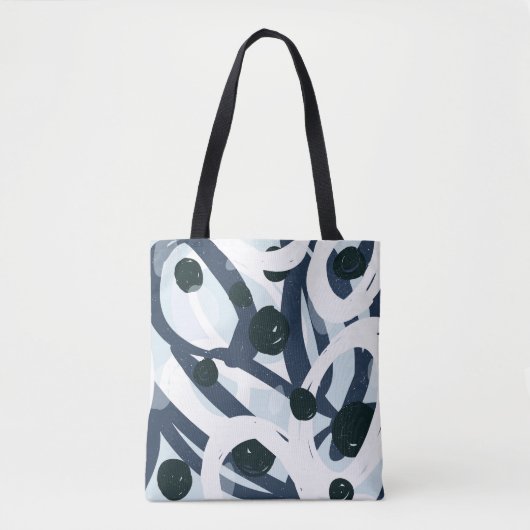 Abstracte kunst: naadloze schilderillustratie tote bag (Voorkant)