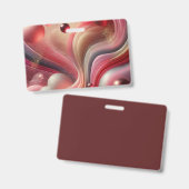 Abstracte Kunst Naambadge Badge (Voor- en achterkant)