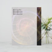 Abstracte Kunst Nieuwe Wereld Briefhoofd (Staand voorkant)
