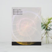Abstracte Kunst Nieuwe Wereld Briefhoofd Sjabloon (Staand voorkant)