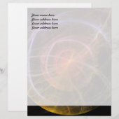 Abstracte Kunst Nieuwe Wereld Briefhoofd Sjabloon (Voorkant / Achterkant)