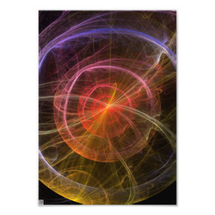 Abstracte Kunst Nieuwe Wereld Foto Afdruk