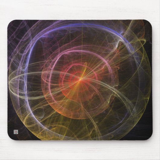 Abstracte kunst nieuwe wereld muismat (Voorkant)