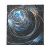 Abstracte Kunst Notitieblok Rond de Wereld (Voorkant)