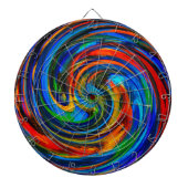 Abstracte kunst nr. 10 dartbord (Voorkant)