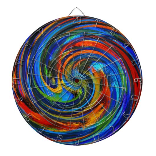Abstracte kunst nr. 10 dartbord (Voorkant)