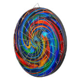 Abstracte kunst nr. 10 dartbord (Voorkant Rechts)