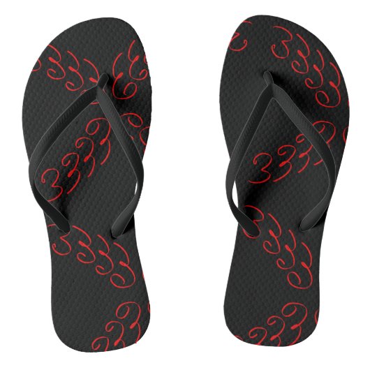 Abstracte Kunst Nummer 3 Patroon Slippers Teenslippers (Voetbed)