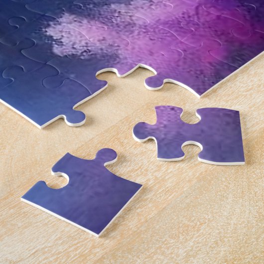 Abstracte Kunst Olieverfschilderij Waterval AI Geg Legpuzzel (Zijkant)