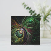 Abstracte kunst oogmerk (Staand voorkant)