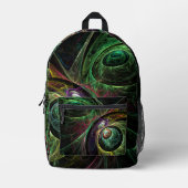 Abstracte kunst oogmerk bedrukte rugzak (Voorkant)