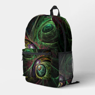 Abstracte kunst oogmerk bedrukte rugzak
