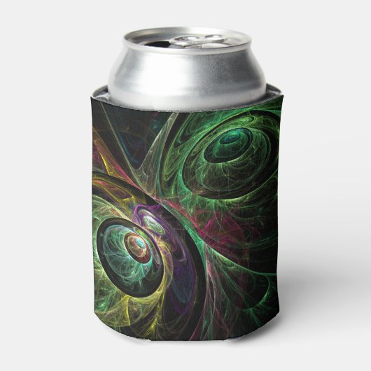 Abstracte kunst oogmerk blikjeskoeler (Blikje Voorkant)